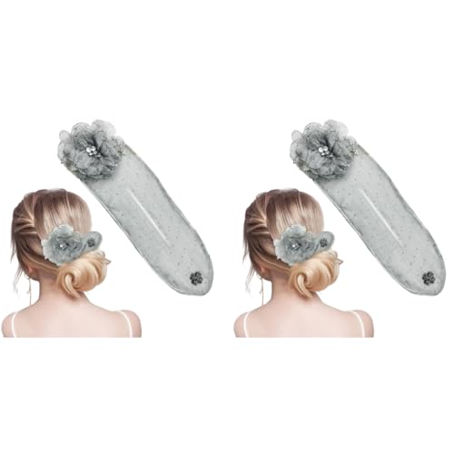PALAY® Hair Buns for Women Girls Magic Bun Maker Flawless French Elegant Floral Pearl Clips Headpiece Accessories Birthday Gift White 2 PCS PALAY® Hair Buns for Women Girls Magic Bun Maker Flawless French Elegant Floral Pearl Clips Headpiece Accessories Birthday Gift White 2 PCS